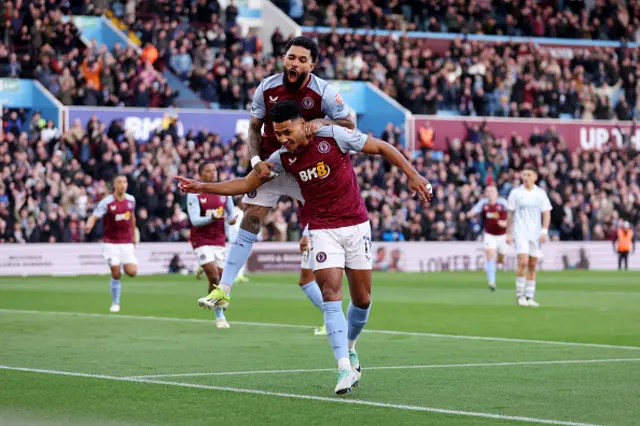 Ollie Watkins of Aston Villa celebrates