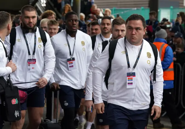 England arrive