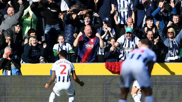 West Brom celebrate