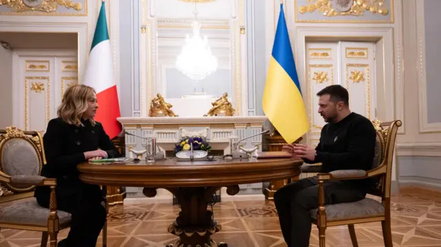 Italy and Ukraine's leaders