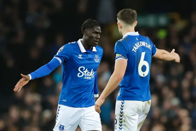 Amadou Onana and James Tarkowski