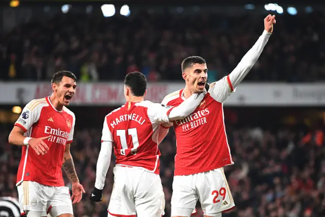 Kai Havertz of Arsenal celebrates