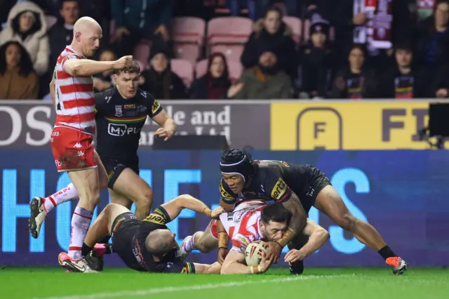 Jake Wardle scores for Wigan