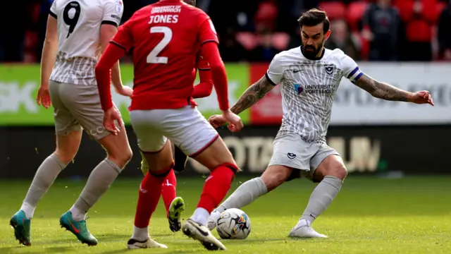 Marlon Pack in action for Portsmouth