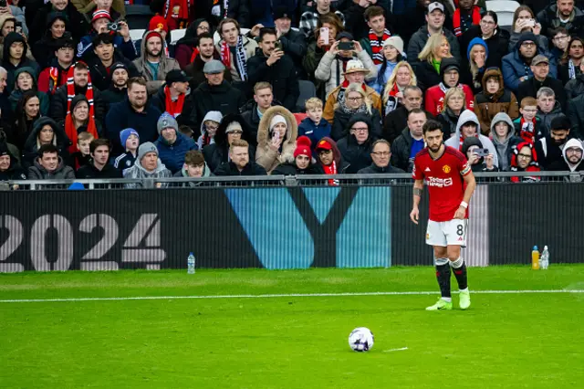 Bruno Fernandes of Manchester United in action