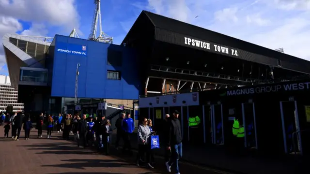 Outside Portman Road