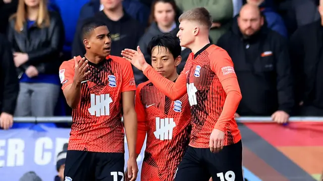 Birmingham celebrate scoring