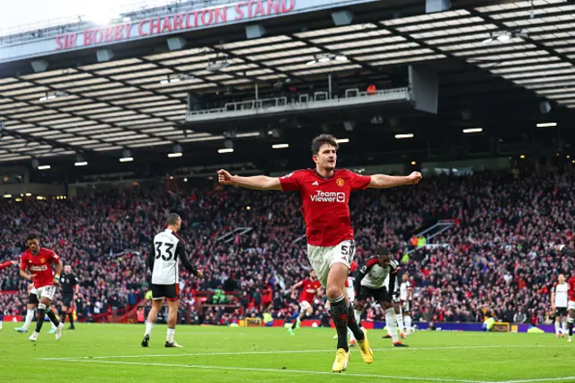 Harry Maguire of Manchester United celebrates