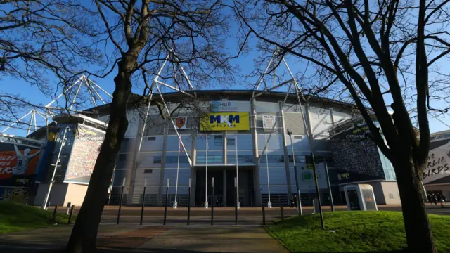 Outside Hull's stadium