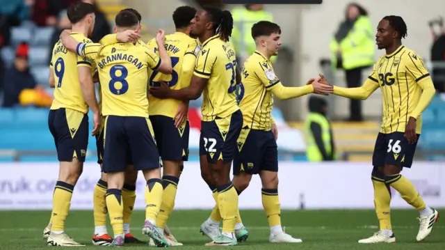 Oxford celebrate a goal