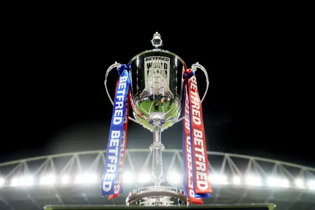 World Club Challenge trophy at the DW Stadium