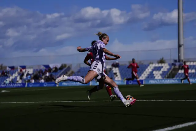 Scotland's Martha Thomas in action