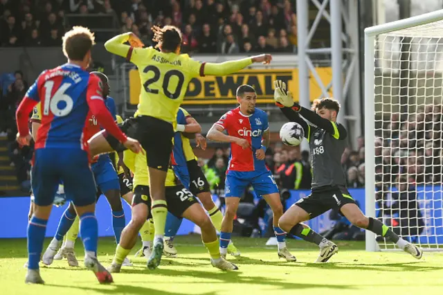 James Trafford of Burnley makes a save