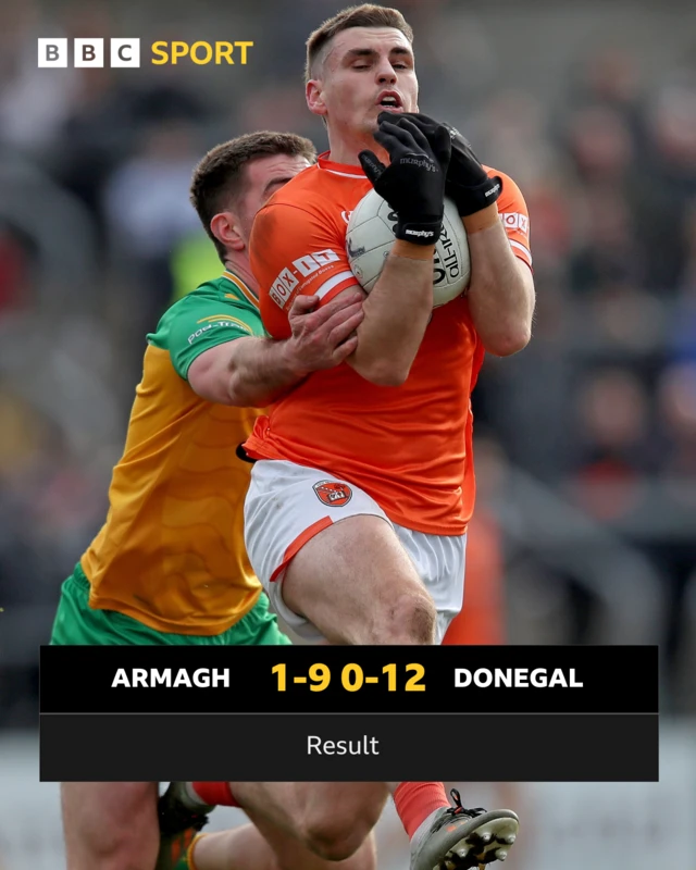 Armagh 1-9 Donegal 0-12