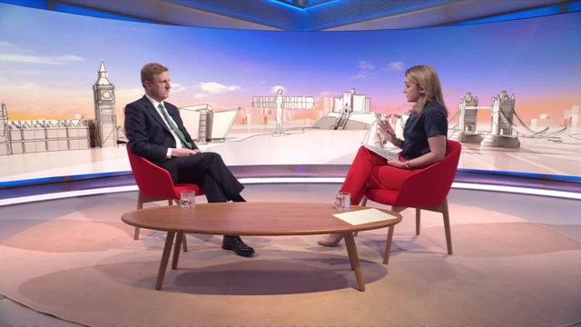 Olive Dowden with Laura Kuenssberg in the studio