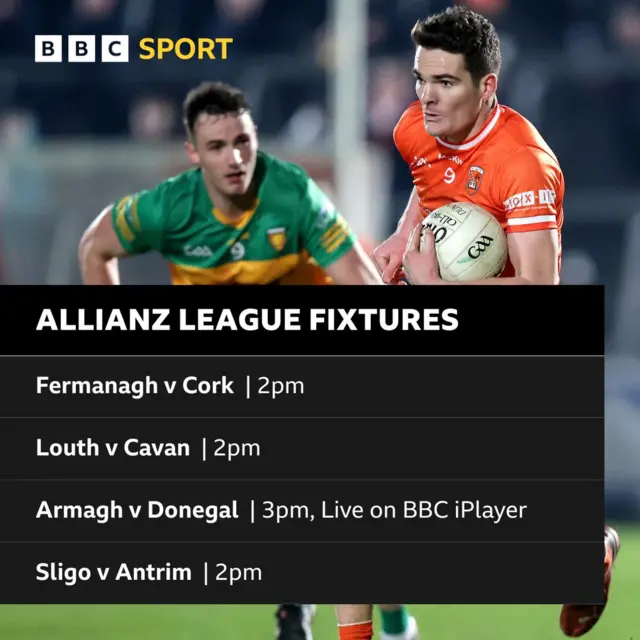 Sunday's GAA fixtures