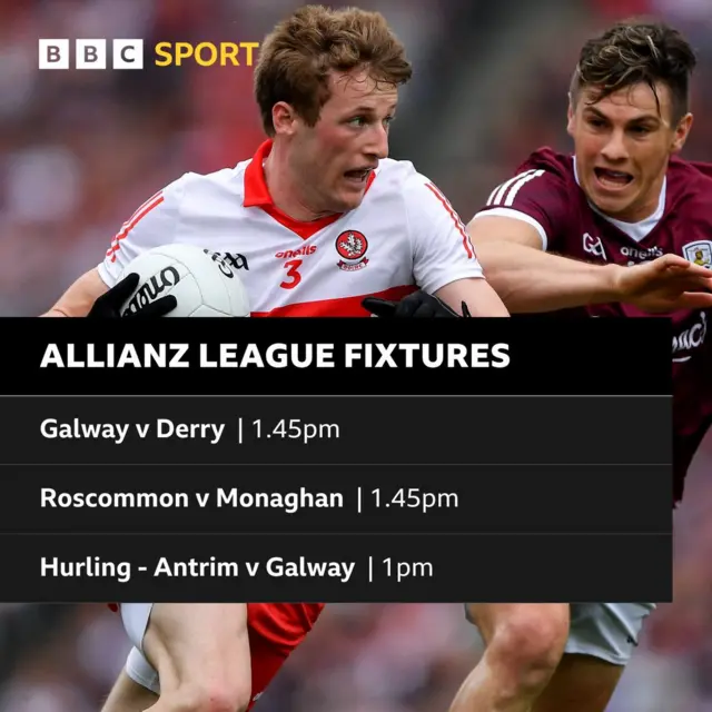 Sunday's GAA fixtures