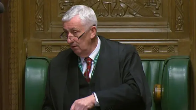 Speaker Sir Lindsay Hoyle