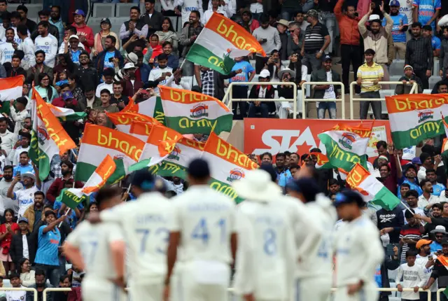 Bharat Army flags