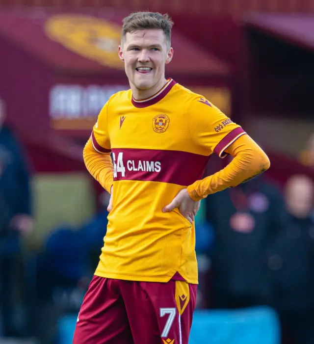 Motherwell player Blair Spittal