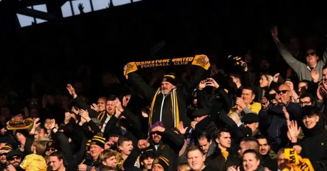 Maidstone United fans at match