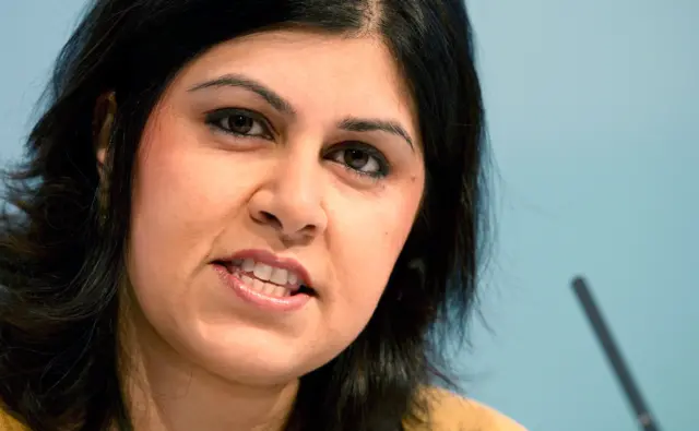 File photo dated 5 March 2011 of Baroness Sayeeda Warsi