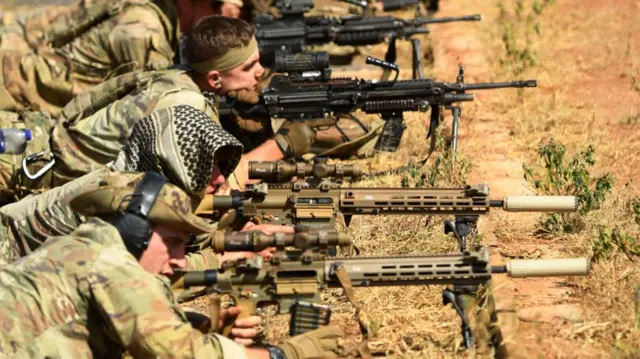 US soldiers training in Kenya in 2023