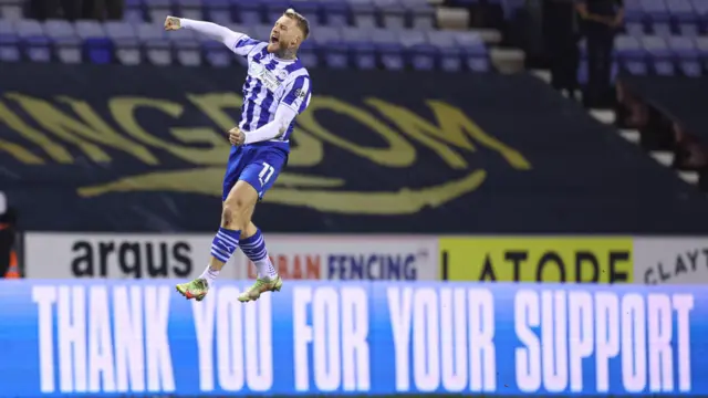 Wigan Athletic's Stephen Humphrys