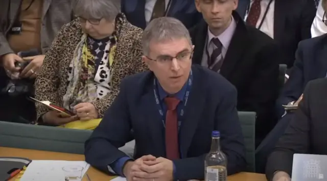 Carl Creswell gives evidence to MPs