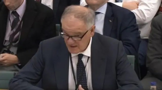 Henry Staunton sits before the Business and Trade Select Committee