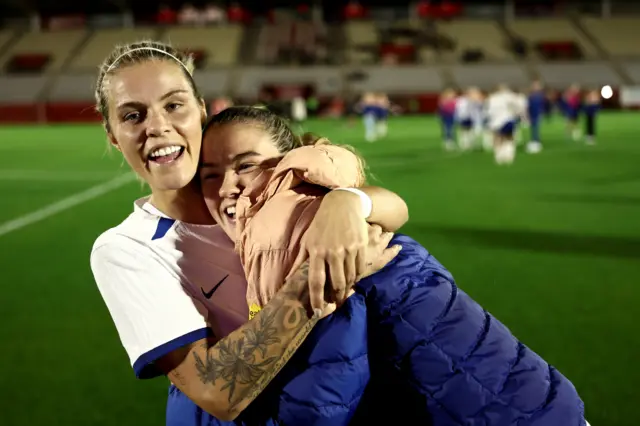 Rachel Daly and Grace Clinton