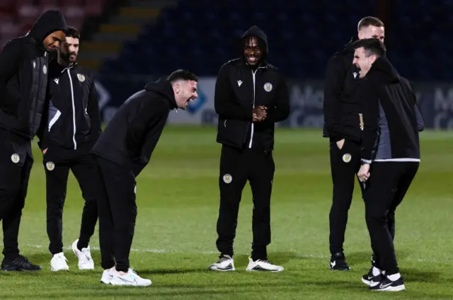 St Mirren players