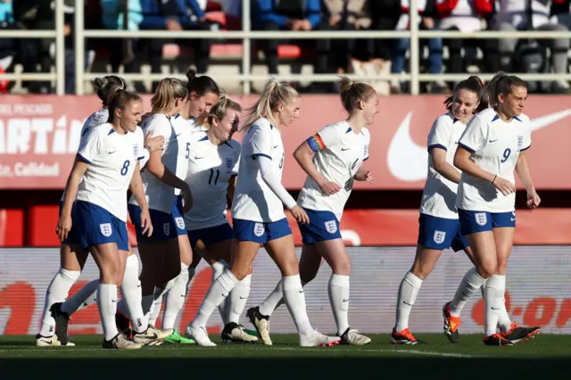 England celebrate