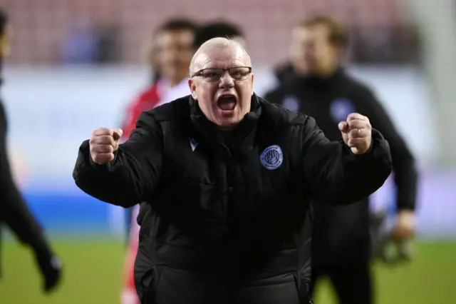 Stevenage manager Steve Evans