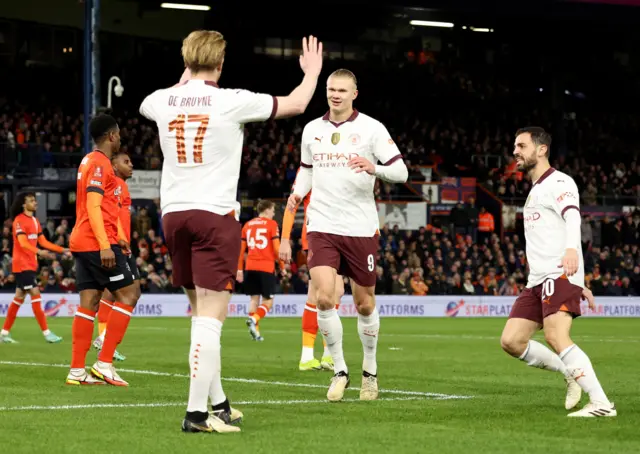 Kevin De Bruyne and Erling Haaland