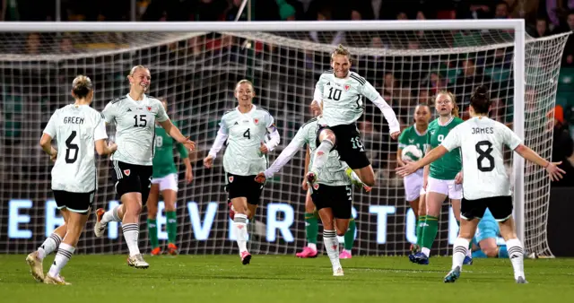 Jess Fishlock celebrates