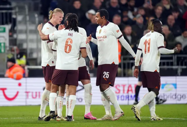 Manchester City celebrate