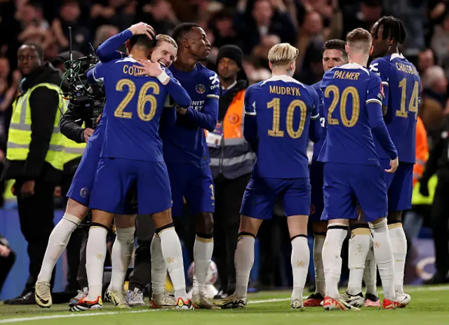 Conor Gallagher of Chelsea celebrates