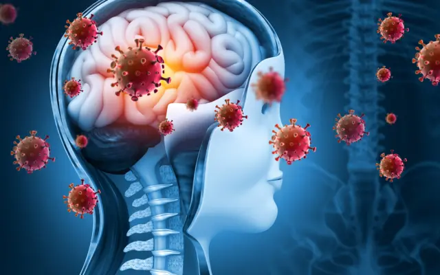 Brain viral infection, Viral meningitis and encephalitis.