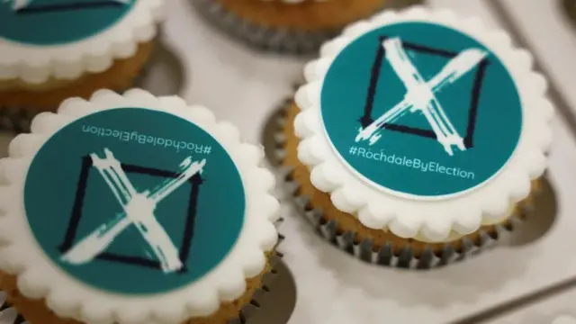 Rochdale by-election cupcakes