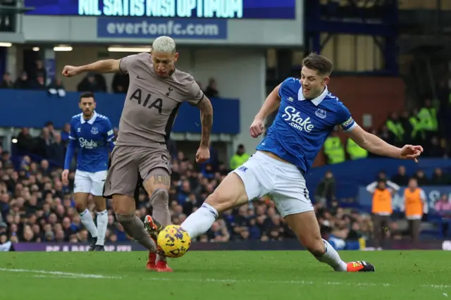 Richarlison and James Tarkowski