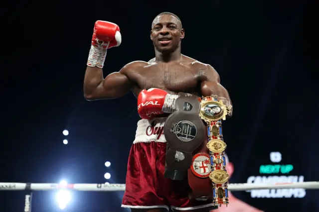 Dan Azeez holds the British light-heavyweight title