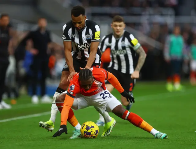 Newcastle v Luton