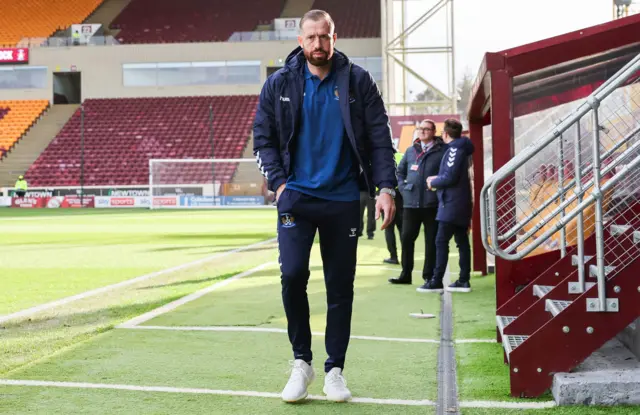 Kilmarnock forward Kevin van Veen at Fir Park