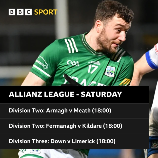 Saturday GAA Fixtures