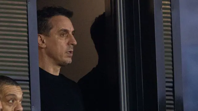 Gary Neville watching Salford City