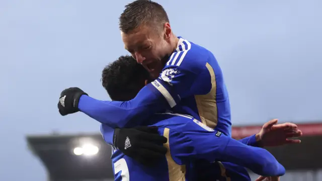 Leicester celebrate