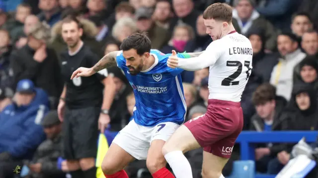 Marlon Pack in action for Portsmouth