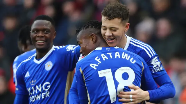 Leicester celebrate