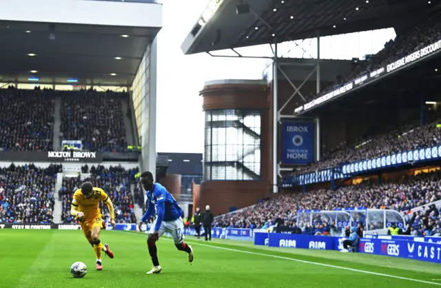 Rabbi Matondo mounts an attack for Rangers